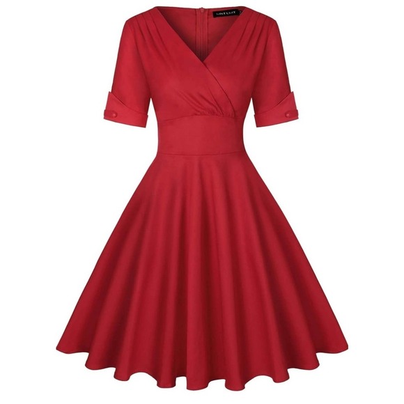 Mint limit elegant red dress large - Picture 1 of 6